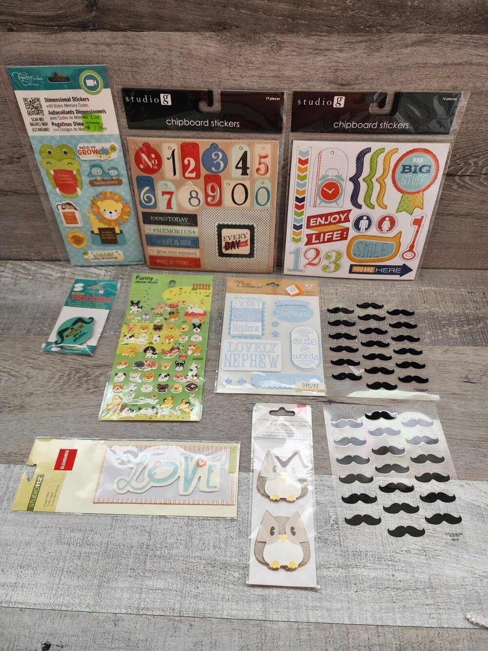 Lot of Scrapbooking 3D Stickers RETIRED Boy Son Nephew Embellishments NEW #36